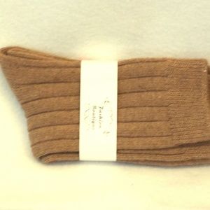 Fashion Boutique Tan Ribbed Crew Socks